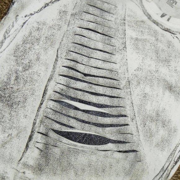 Partisan White Graffiti Shirt Men S - Picture 6 of 6